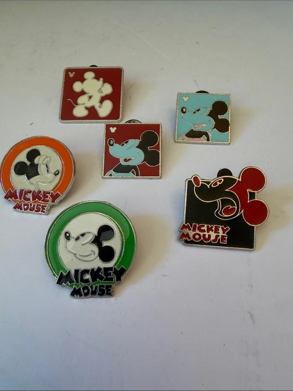 Disney Mickey Mouse Trading Pin Lot Multicolor 6pc